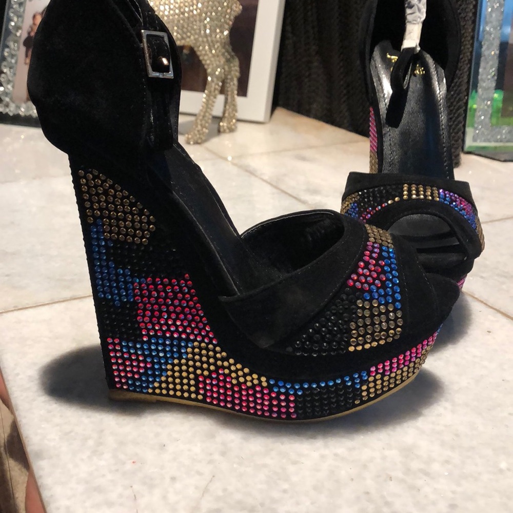 Sparkly high heels